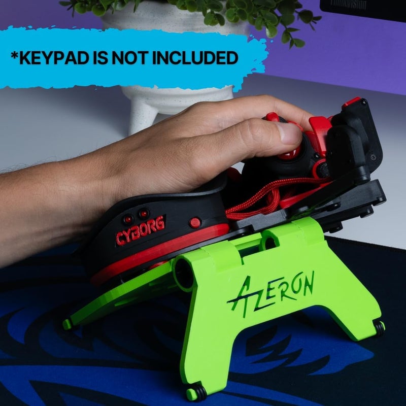 AZERON 3D Printed Adjustable Magnetic Stand Compatible Cyborg II, Cyborg II Compact, Cyborg, Cyborg Compact, Classic, and Compact Models. (Green) - Image 2